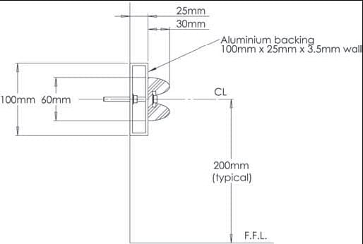 Double D Bumper Aluminium Backing - Per 2.5m length