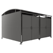 DM2 Secure Bin Shelter - Steel Clad Gates - Store Fittings Direct