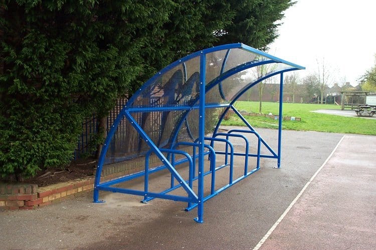 Dalby 10 Cycle Shelter Open Fronted - Store Fittings Direct