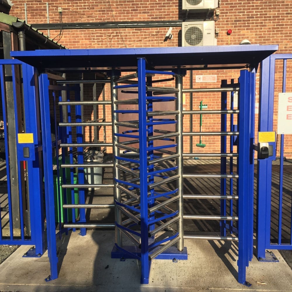 Dalby Full Height Double Turnstile Security Gate - Store Fittings Direct