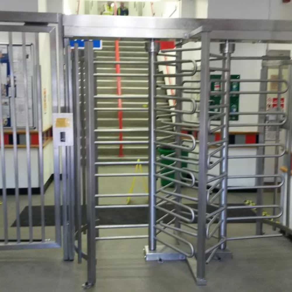 Dalby Full Height Double Turnstile Security Gate - Store Fittings Direct