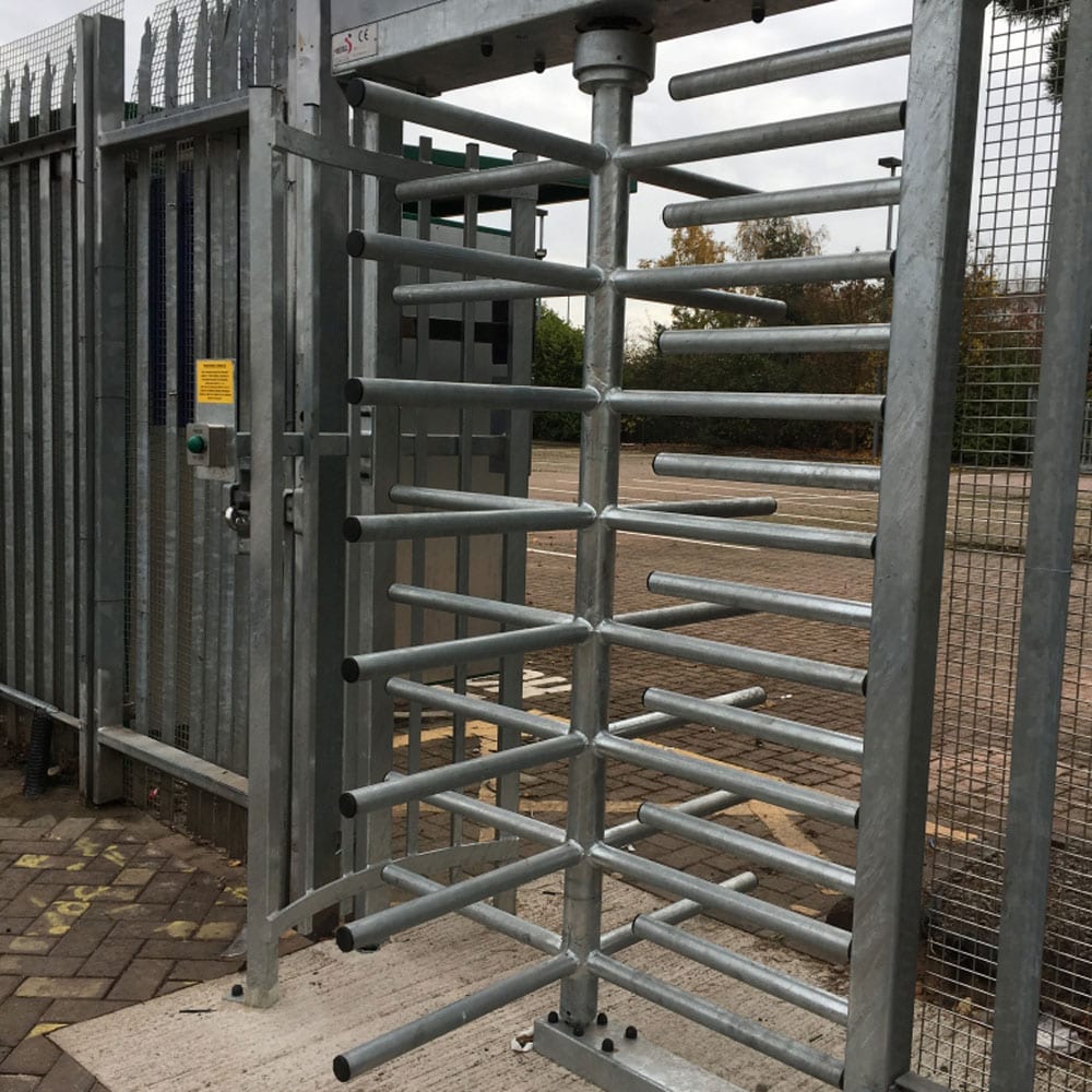 Dalby Full Height Turnstile Pedestrian Gate - Store Fittings Direct