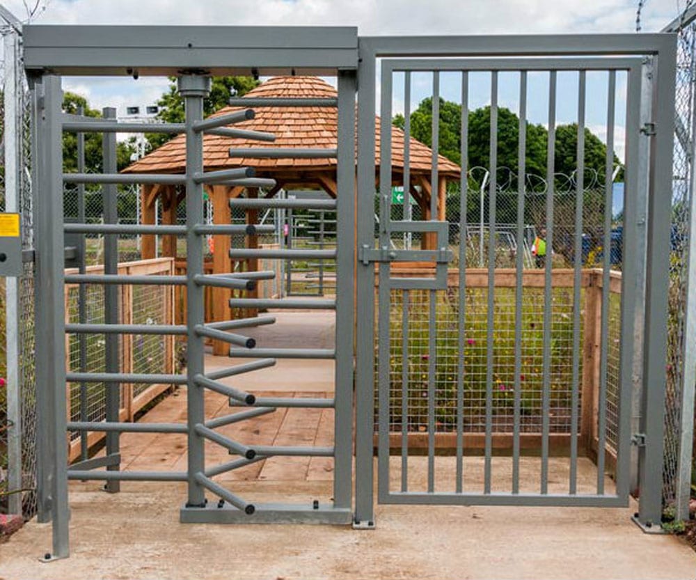 Dalby Full Height Turnstile Pedestrian Gate - Store Fittings Direct