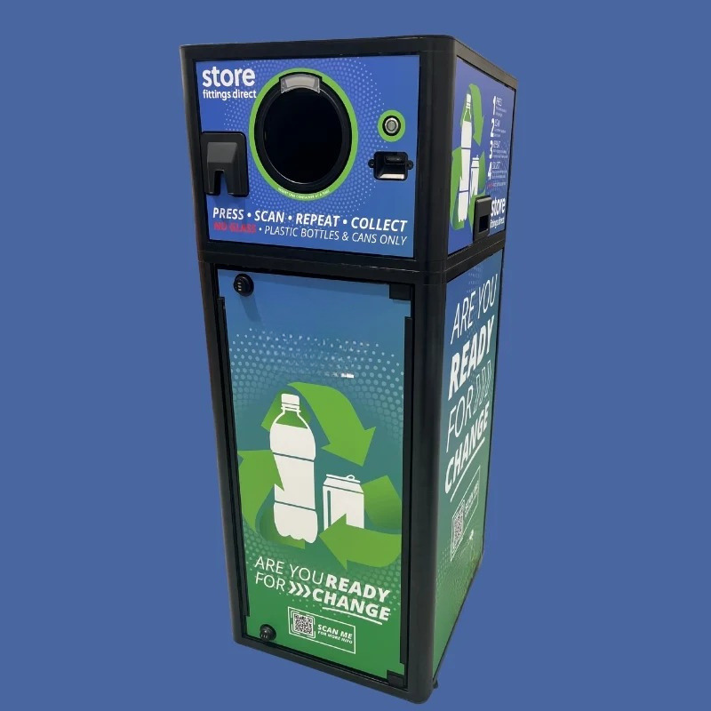Deposit Return Machine | Compact Reverse Vending Unit | Cans & Bottles | DRS