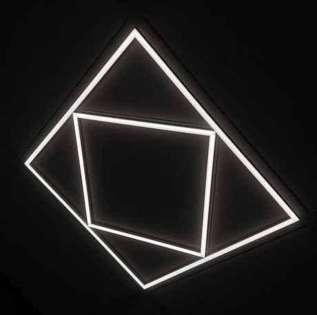 Diamond LED ceiling light panel, 8,000lm 80W