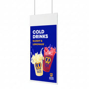 Double Sided Hanging Window Display | High Brightness 700cd/m² | Digital Signage - Store Fittings Direct