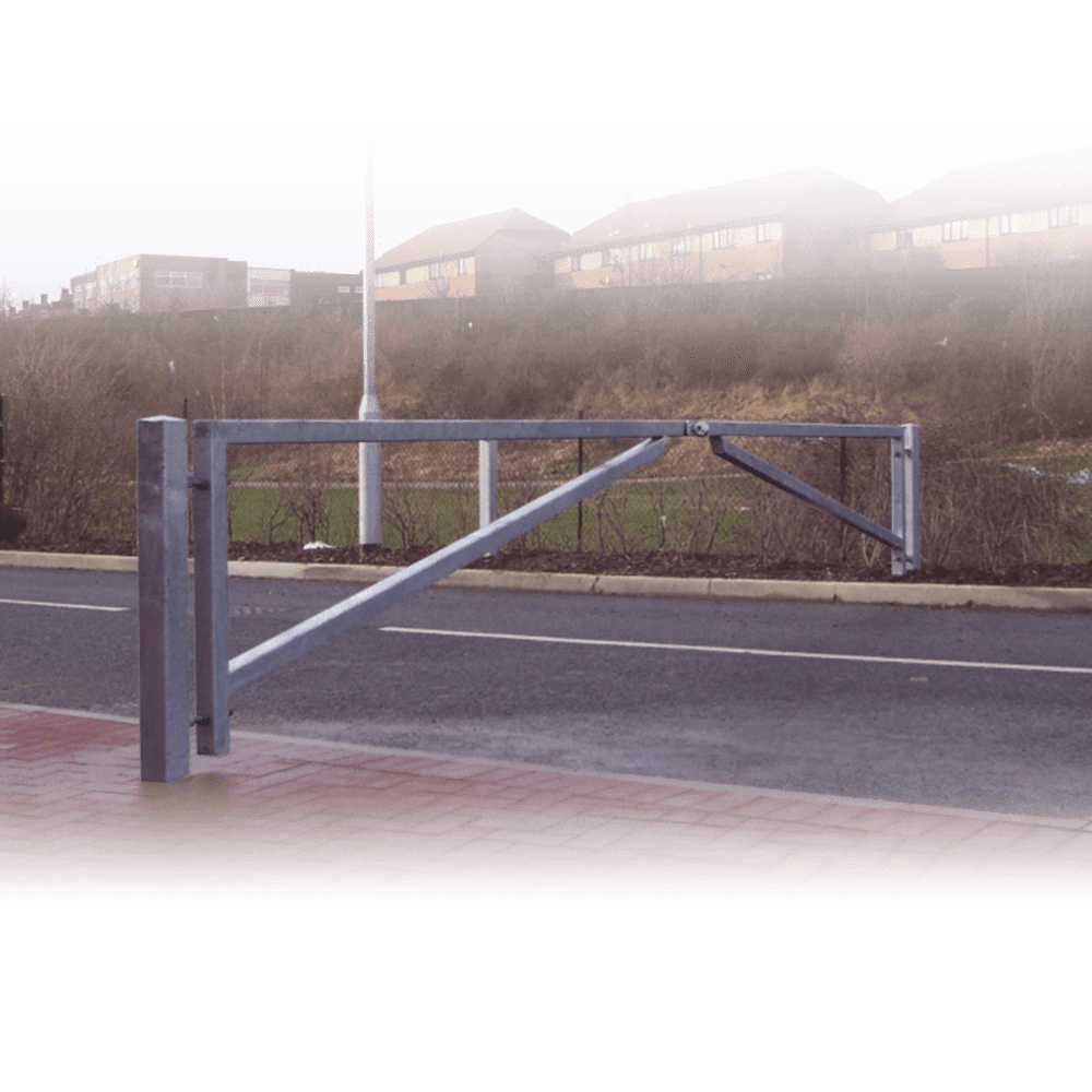 Double leaf swinging access gates