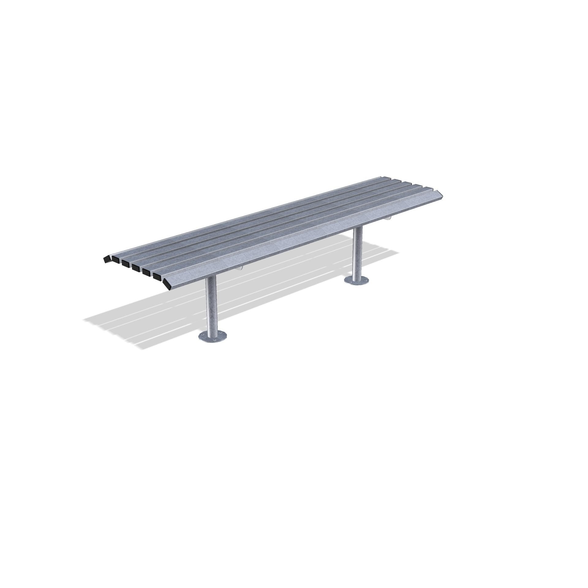 Drayton Outdoor Steel Bench | Street Furniture - Store Fittings Direct