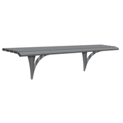 Drayton Outdoor Steel Wall Mounted Bench | Street Furniture - Store Fittings Direct