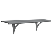 Drayton Outdoor Steel Wall Mounted Bench