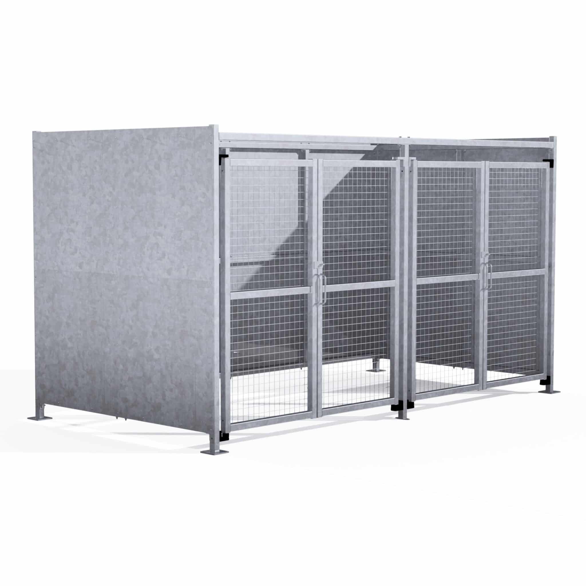 The Eaton Bin Store with Mesh Doors | Secure Storage Shelter