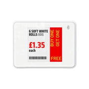 ESL Display 1.54" -Ultra-Low Power Electronic Paper Digital Signage Screen for Retail & Business - Store Fittings Direct