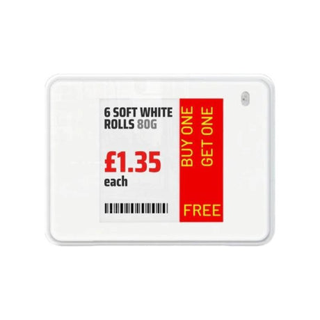ESL Display 1.54" -Ultra-Low Power Electronic Paper Digital Signage Screen for Retail & Business - Store Fittings Direct
