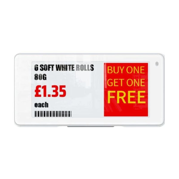 ESL Display 2.13" -Ultra-Low Power Electronic Paper Digital Signage Screen for Retail & Business