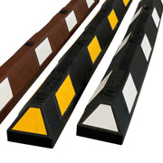 EV Protection Wheel Stops | EV Point Protection Recycled Rubber - Store Fittings Direct