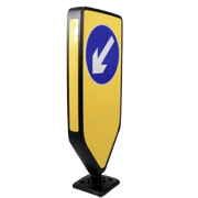 EVO N Flexible Keep Left Traffic Bollard Night Owl - Store Fittings Direct