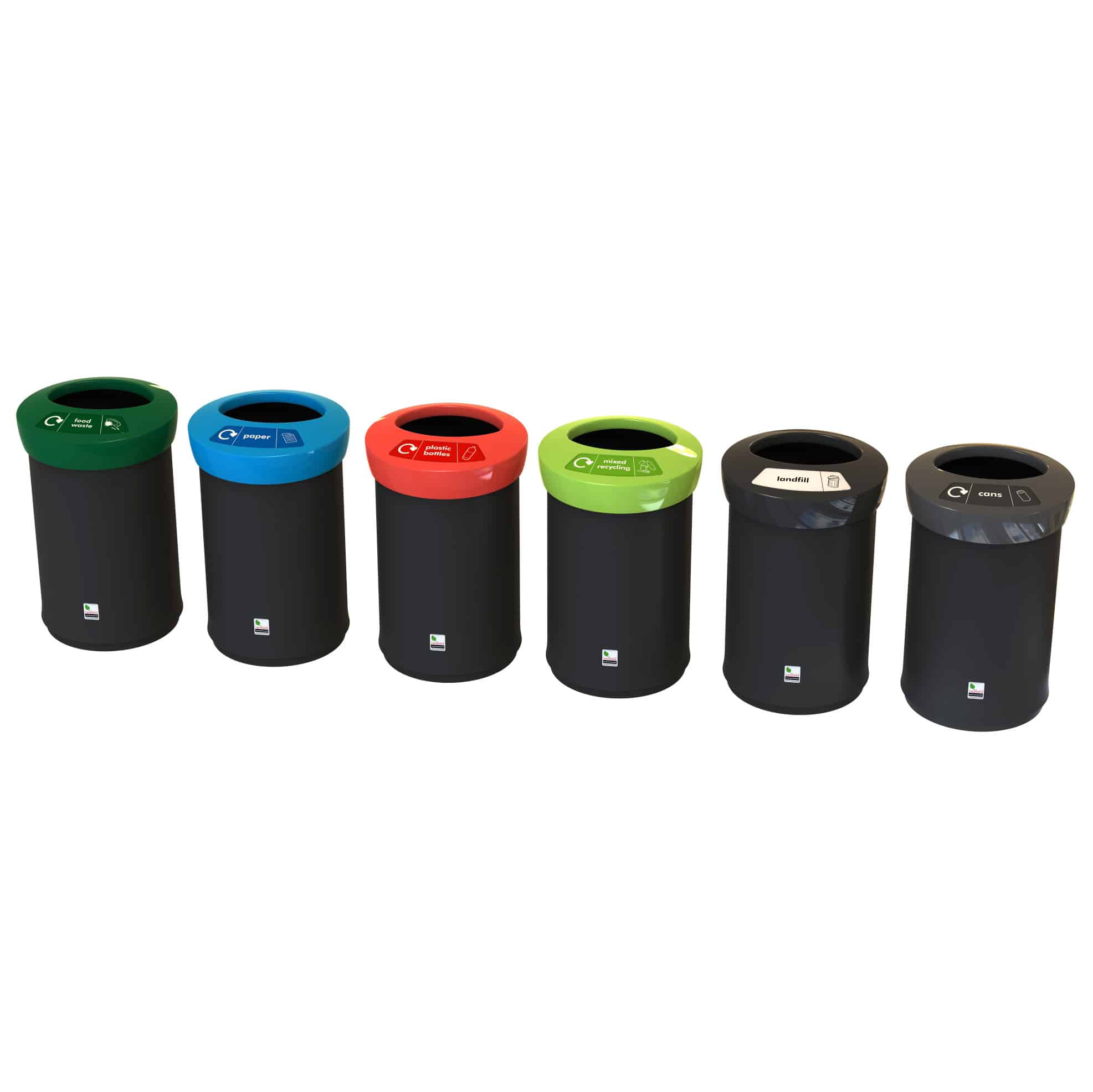 EcoAce | Open Top Recycling Bin - Store Fittings Direct