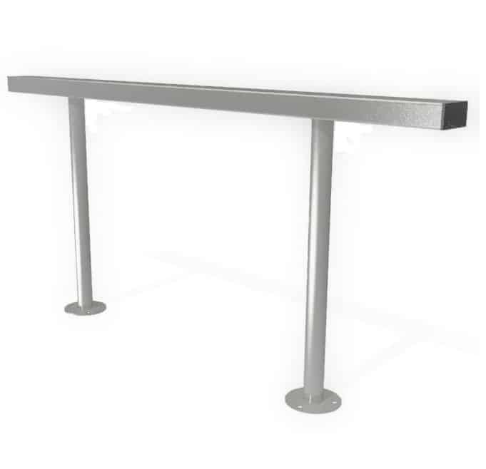 Economy Steel Perch Bench | Street Furniture - Store Fittings Direct