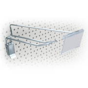 Euro Peg Board Hooks with Over Arm incl Tag - Store Fittings Direct