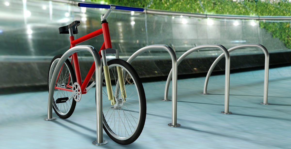 Fin Shaped Cycle Stand - Bike Rack