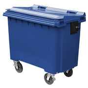 Flat Top Wheelie Bin | 1100L - Store Fittings Direct