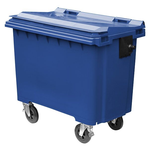Flat Top Wheelie Bin | 1100L - Store Fittings Direct