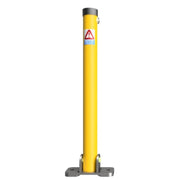 Fold Down Lockable Parking Post - Push Lock - Store Fittings Direct