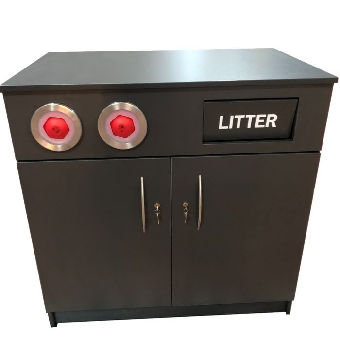 Food To Go Counter with Bin - Store Fittings Direct