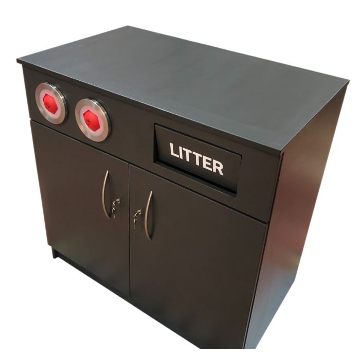Food To Go Counter with Bin - Store Fittings Direct