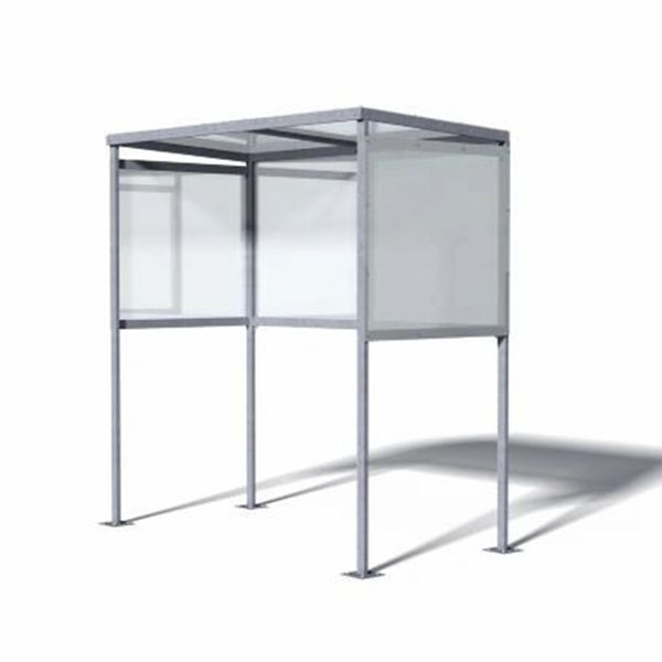 Freestanding Smoking Shelter | Slimline - Store Fittings Direct