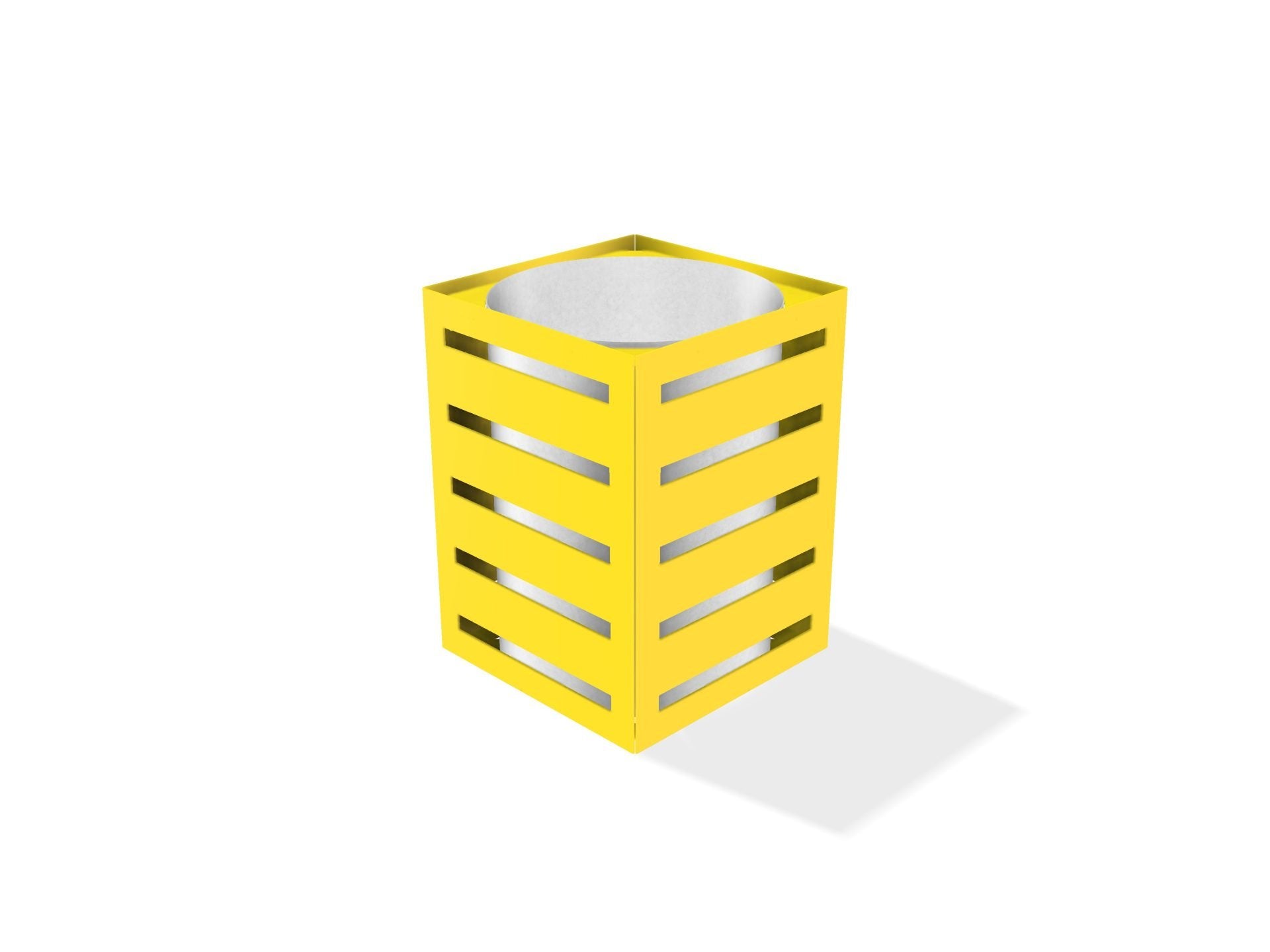 Gretton Litter Bin - Galvanised, Galv Powdercoated or Stainless Steel