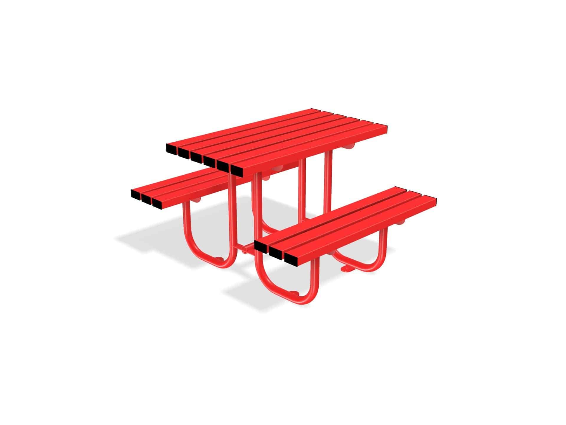Gretton Picnic Table Bench | Galvanised Street Furniture - Store Fittings Direct