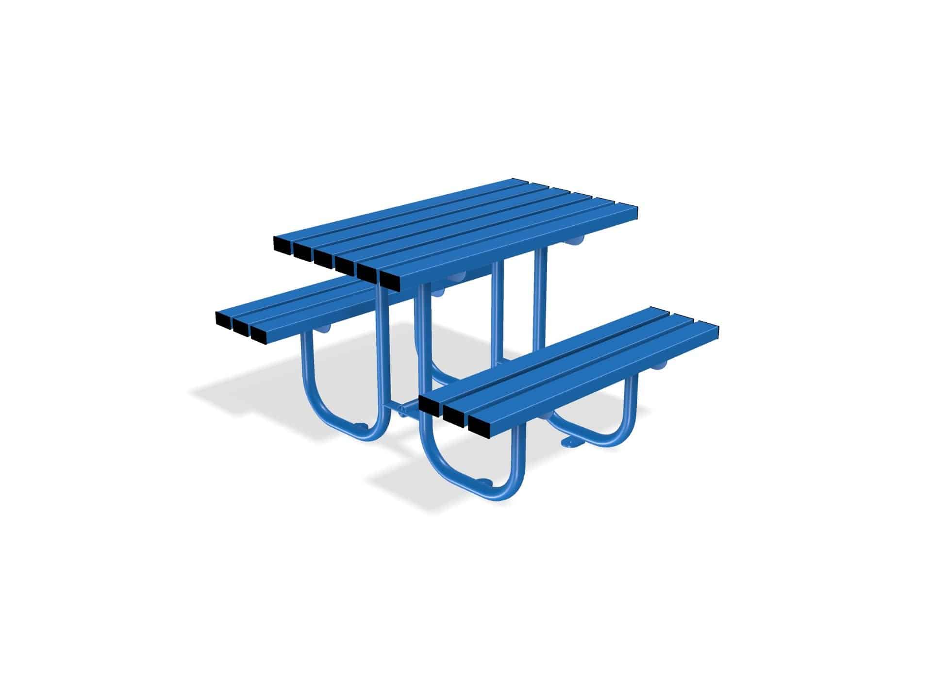 Gretton Picnic Table Bench | Galvanised Street Furniture - Store Fittings Direct