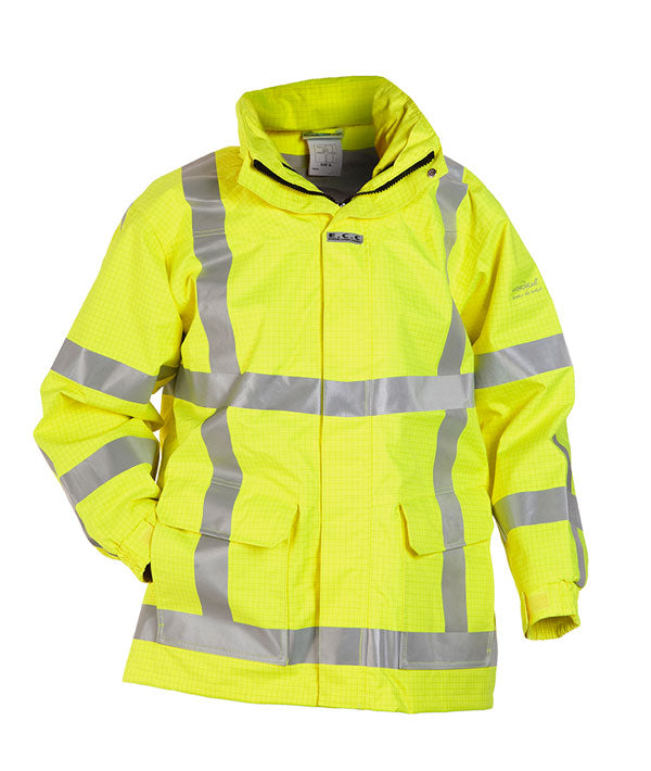 Hydrowear Markelo Multi Sns Fire Retardant Hi-Vis Anti-Static Waterproof Parka Jacket