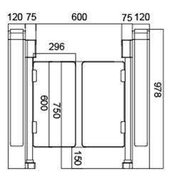 Harby External SpeedLane - SpeedGates Fully IP65 Rated