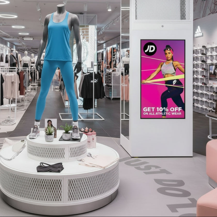 High Vibrance Large Format Commercial Monitor 700 cd/m2 | Professional Digital Signage Advertising Display UK - Store Fittings Direct