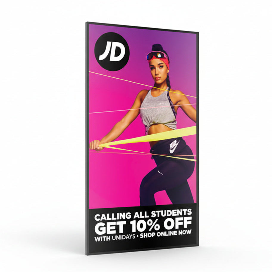 High Vibrance Large Format Commercial Monitor 700 cd/m2 | Professional Digital Signage Advertising Display UK - Store Fittings Direct