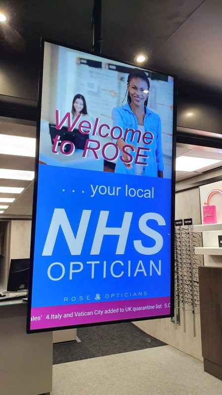 High Vibrance Large Format Commercial Monitor 700 cd/m2 | Professional Digital Signage Advertising Display UK - Store Fittings Direct