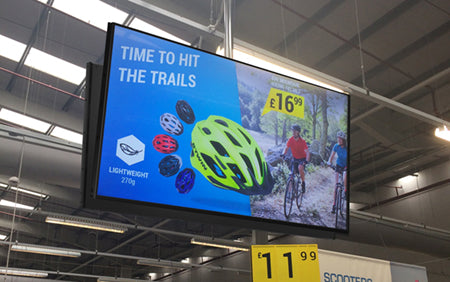 High Vibrance Large Format Commercial Monitor 700 cd/m2 | Professional Digital Signage Advertising Display UK - Store Fittings Direct