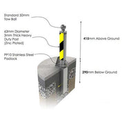 Hitch Post Removable | Autolok KHP1 - Store Fittings Direct