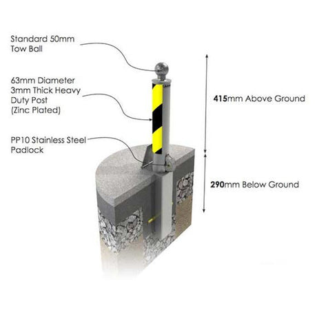Hitch Post Removable | Autolok KHP1 - Store Fittings Direct