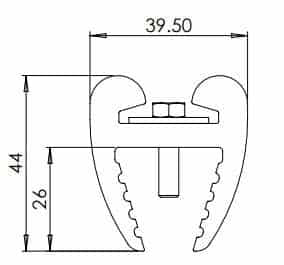 I Beam Column Protection Strips - Store Fittings Direct