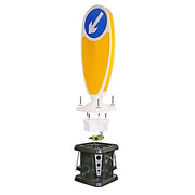 Illuminated Night Owl | Flexible Keep Left Bollards - Store Fittings Direct