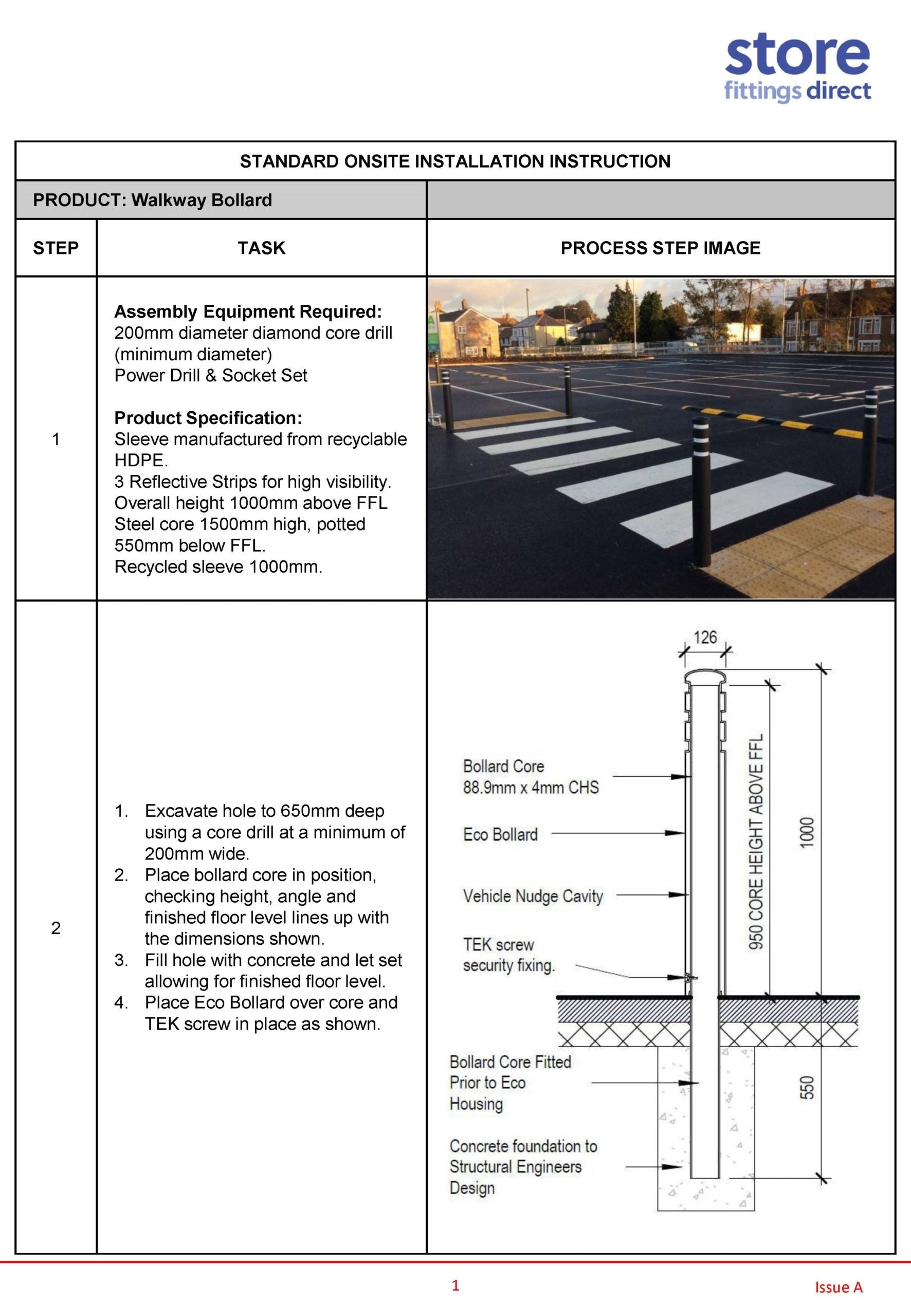 Plastic Bollard EV Charger Protection