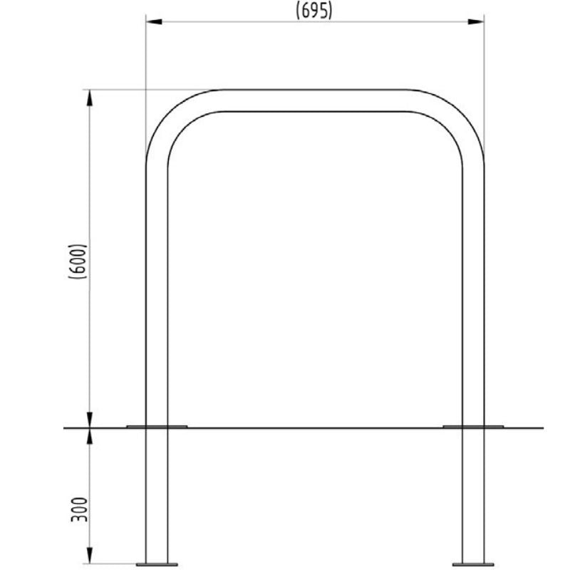 Junior Sheffield Cycle Stands | Galvanised