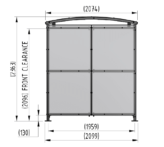 Kingsway ECO Shopping Trolley Shelter