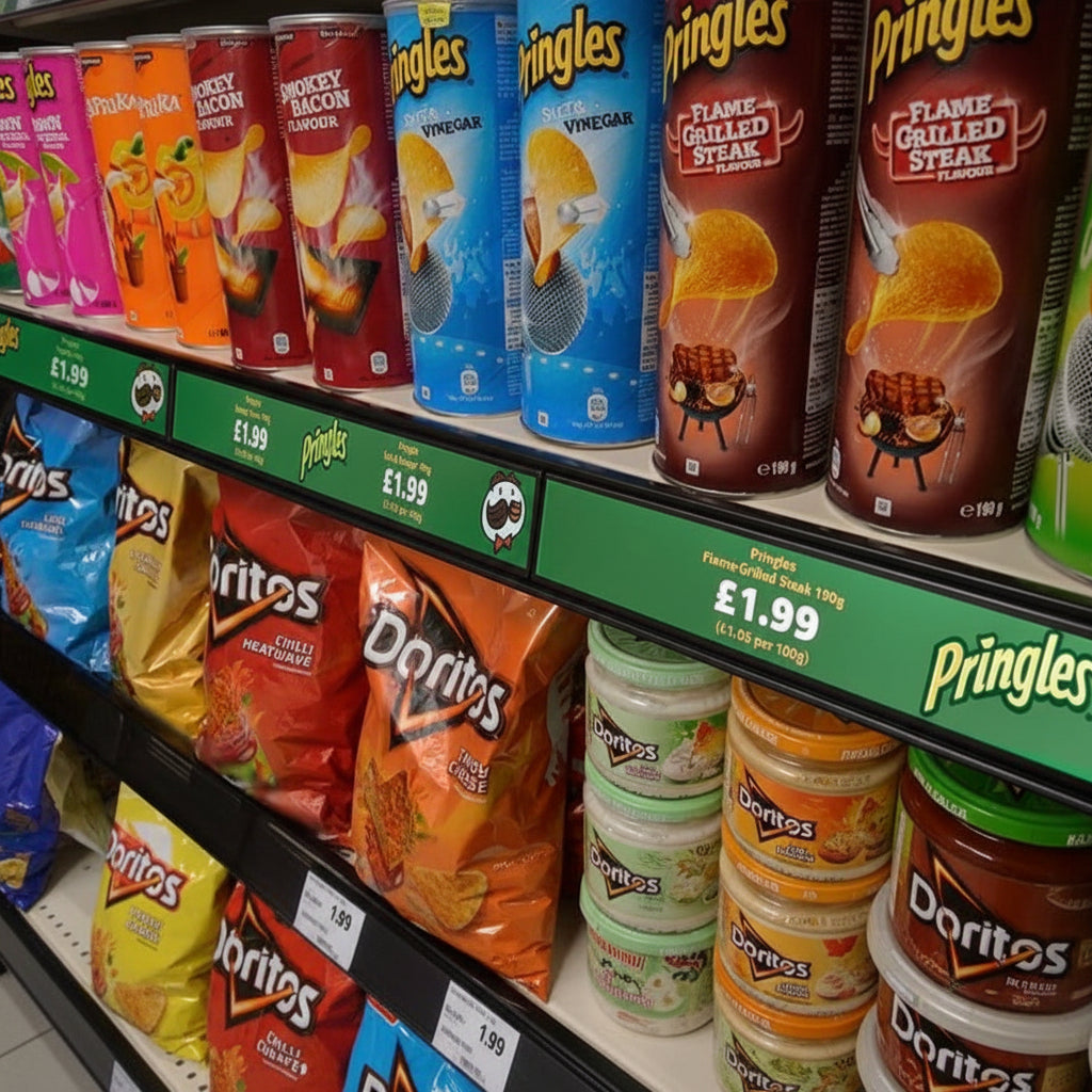 LCD Shelf Edge Display | Ultra-Wide Stretched Digital Shelf Label |  23" - Store Fittings Direct