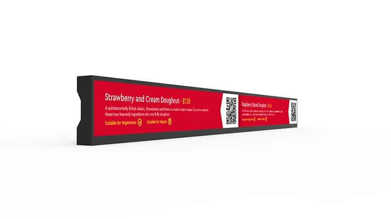 LCD Shelf Edge Display | Ultra-Wide Stretched Digital Shelf Label |  23" - Store Fittings Direct