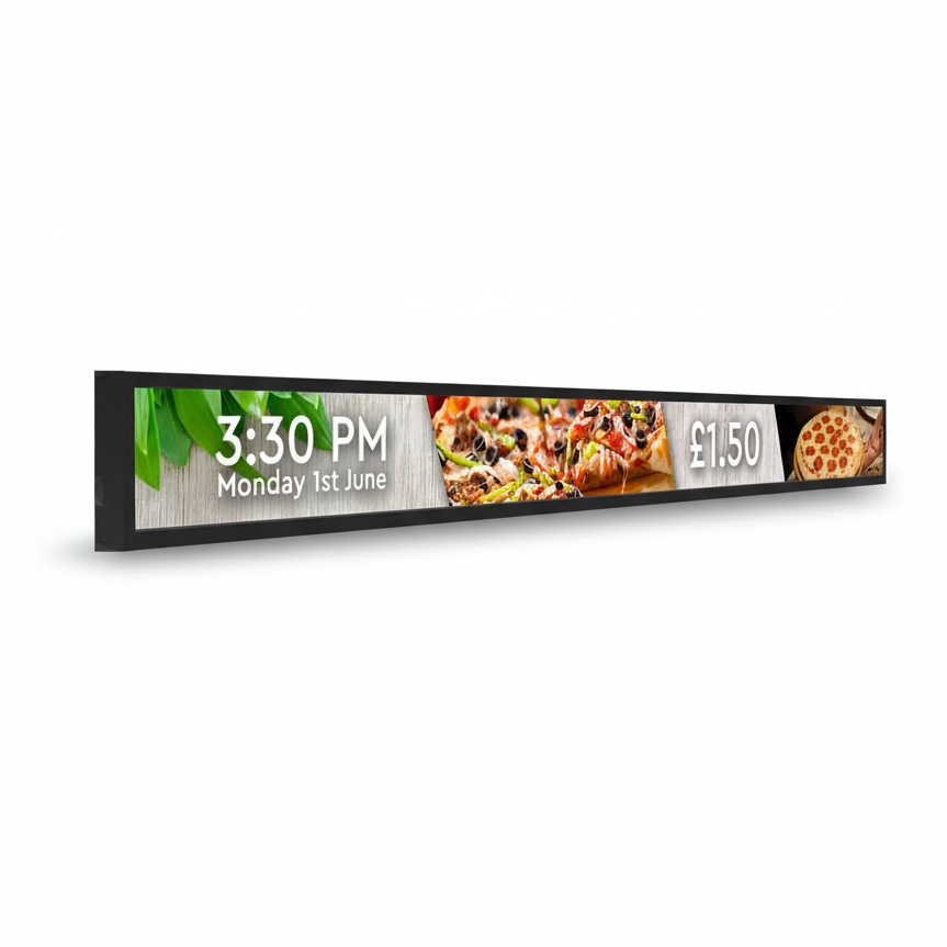 LCD Shelf Edge Display | Ultra-Wide Stretched Digital Shelf Label |  23" - Store Fittings Direct