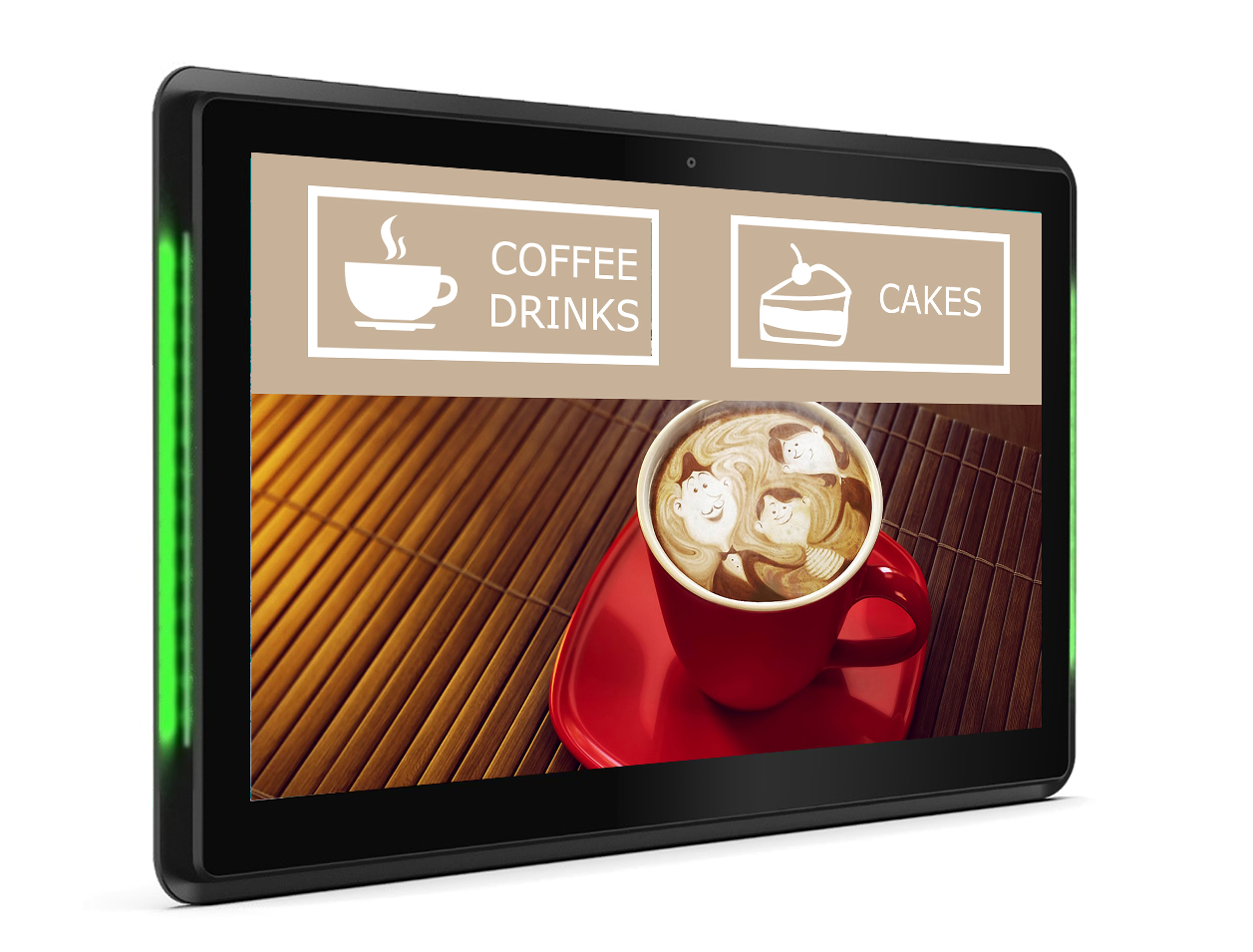 LED Slimline PCAP Android POS Display | PoE Point of Sale Touch Screen | Commercial Tablet | 10" & 15" - Store Fittings Direct